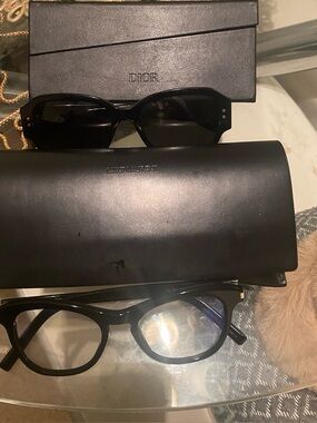 Saint Laurent Black Sunglasses and Eyeglass Set